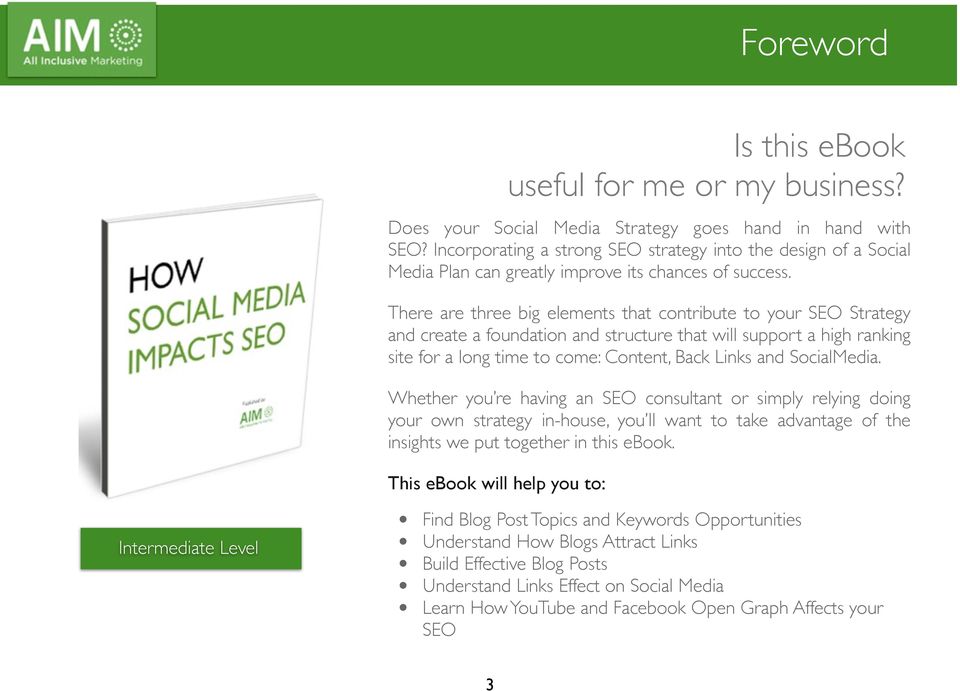 SocialMedia. Whether you re having an SEO consultant or simply relying doing your own strategy in-house, you ll want to take advantage of the insights we put together in this ebook.