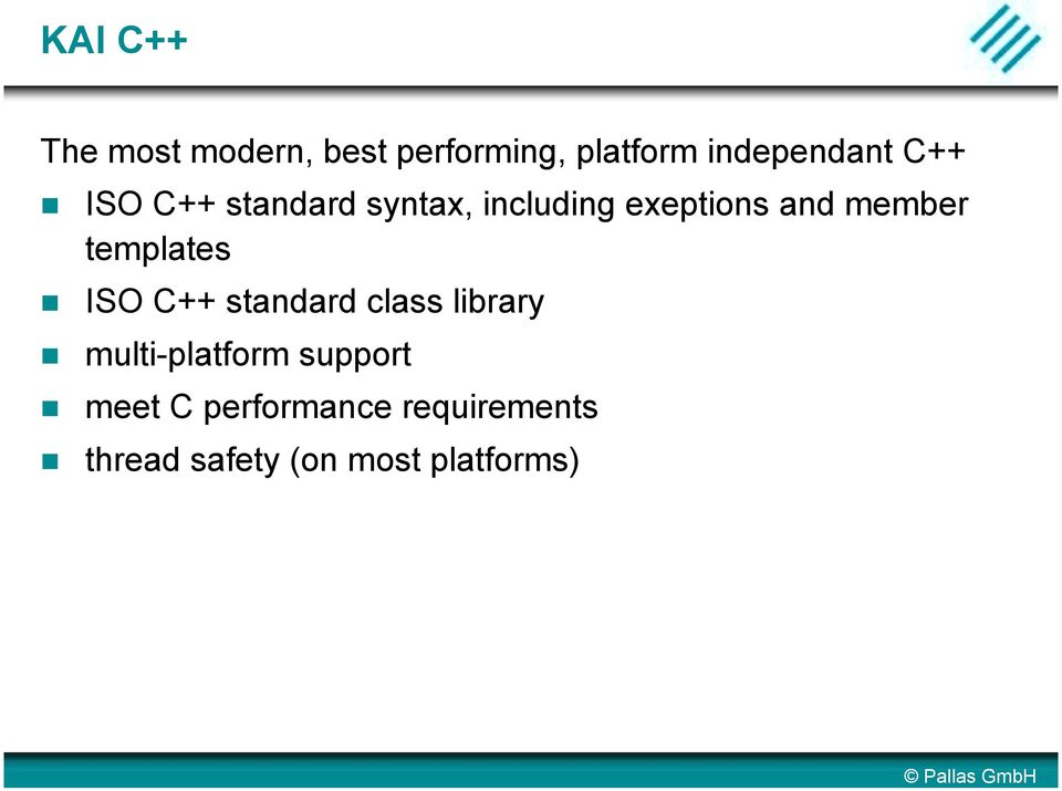 templates ISO C++ standard class library multi-platform