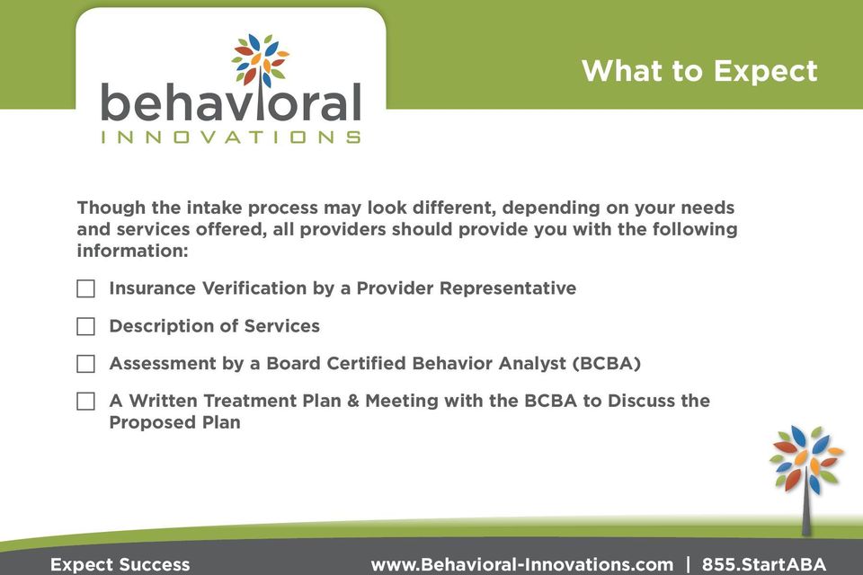Verification by a Provider Representative Description of Services Assessment by a Board