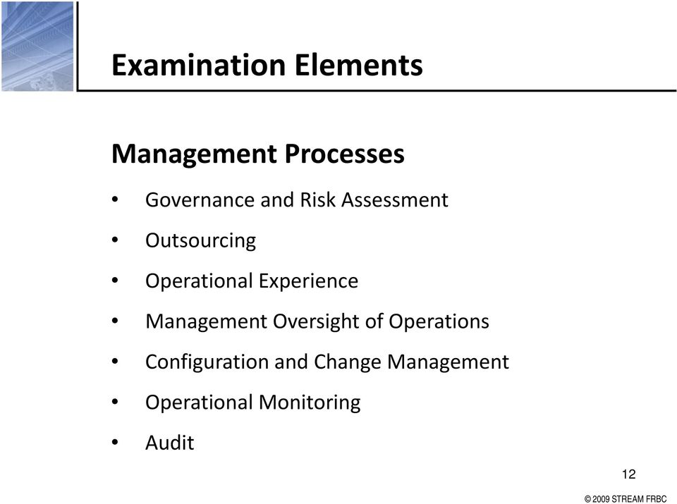 Operational Experience Management Oversight of