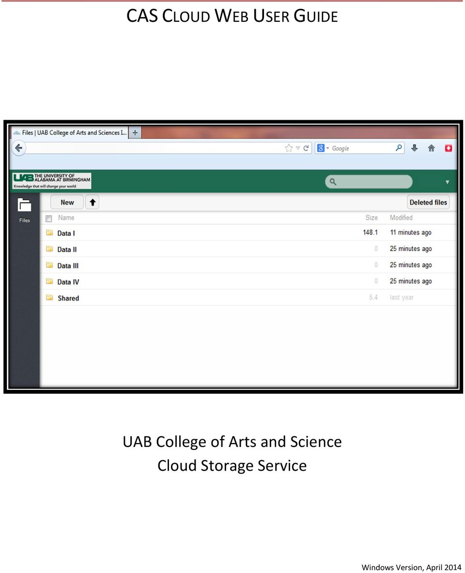 Science Cloud Storage