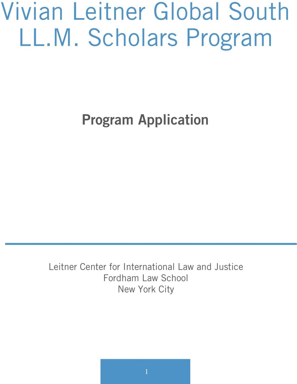 Leitner Center for International Law