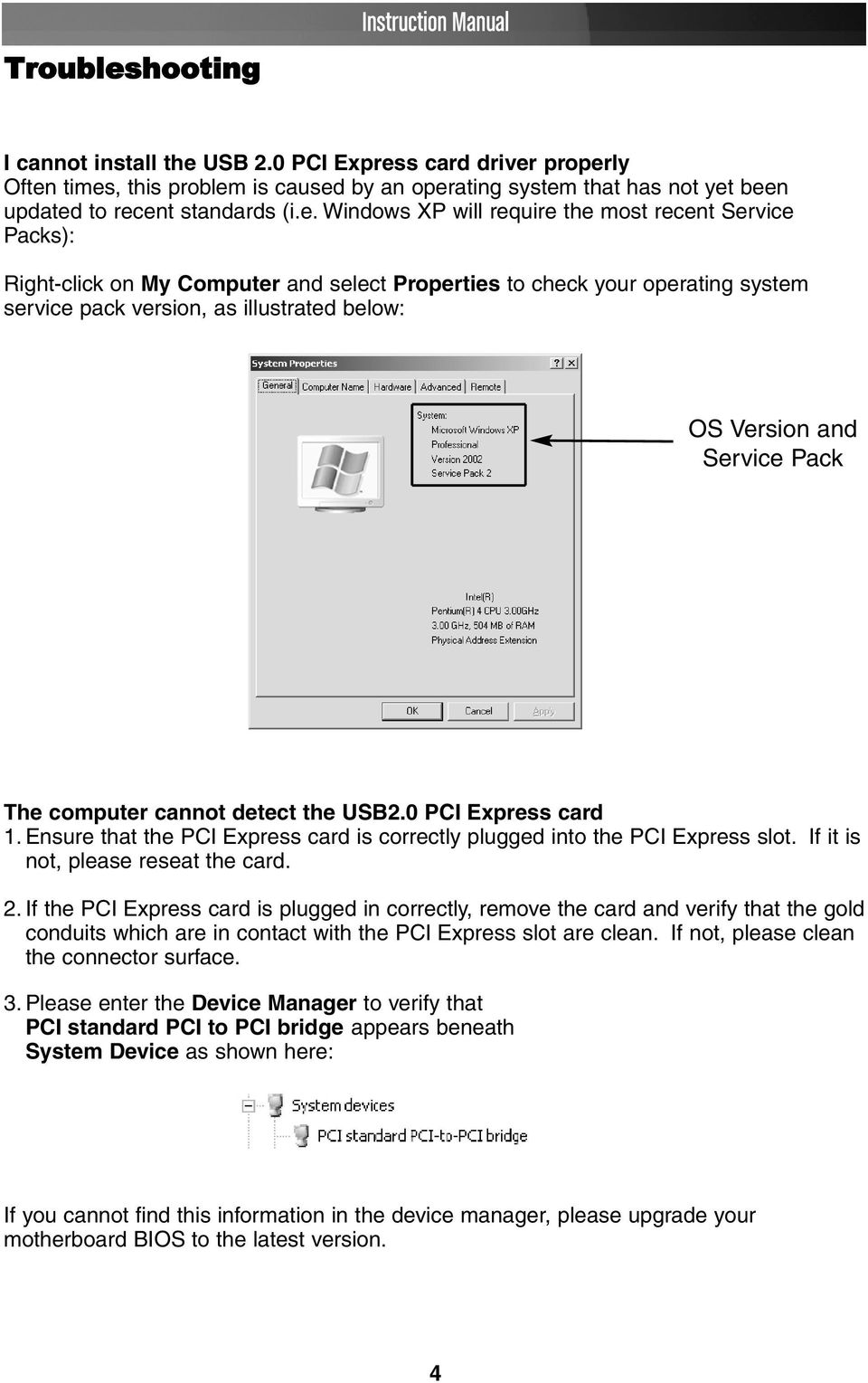 USB 2.0 PCI Expres