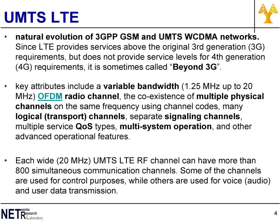 key attributes include a variable bandwidth (1.