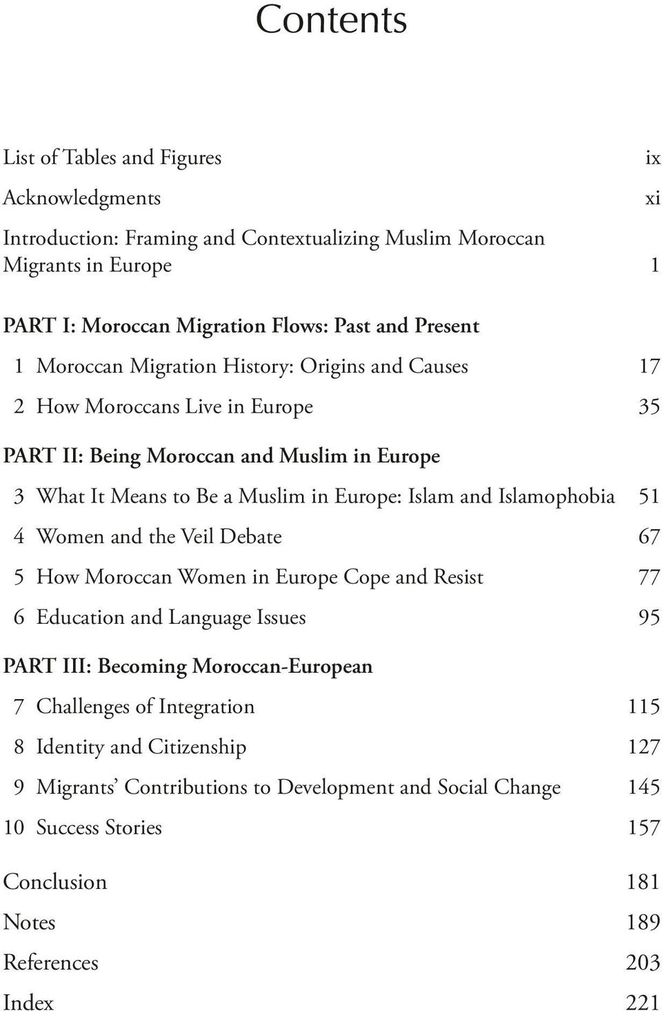 Islamophobia 51 4 Women and the Veil Debate 67 5 How Moroccan Women in Europe Cope and Resist 77 6 Education and Language Issues 95 PART III: Becoming Moroccan-European 7 Challenges of