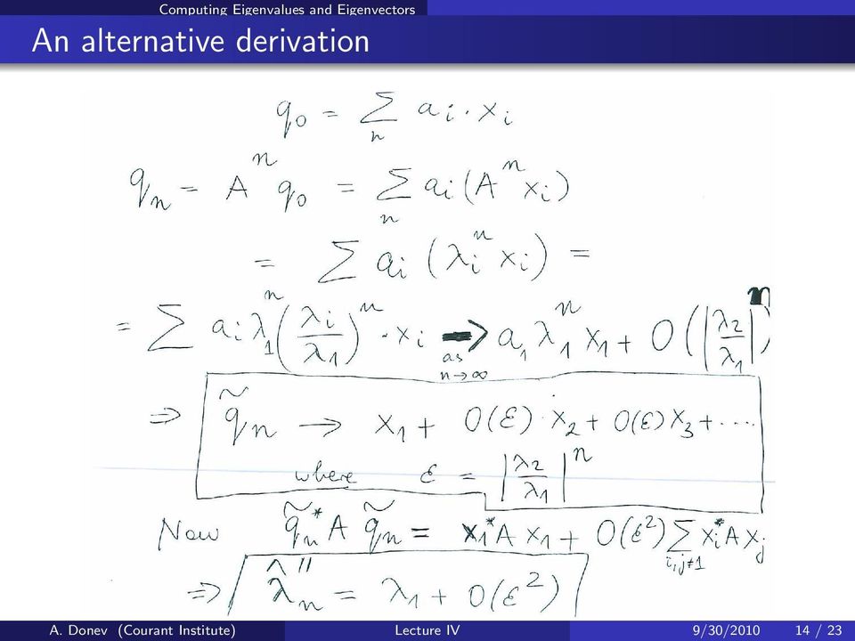 derivation A.