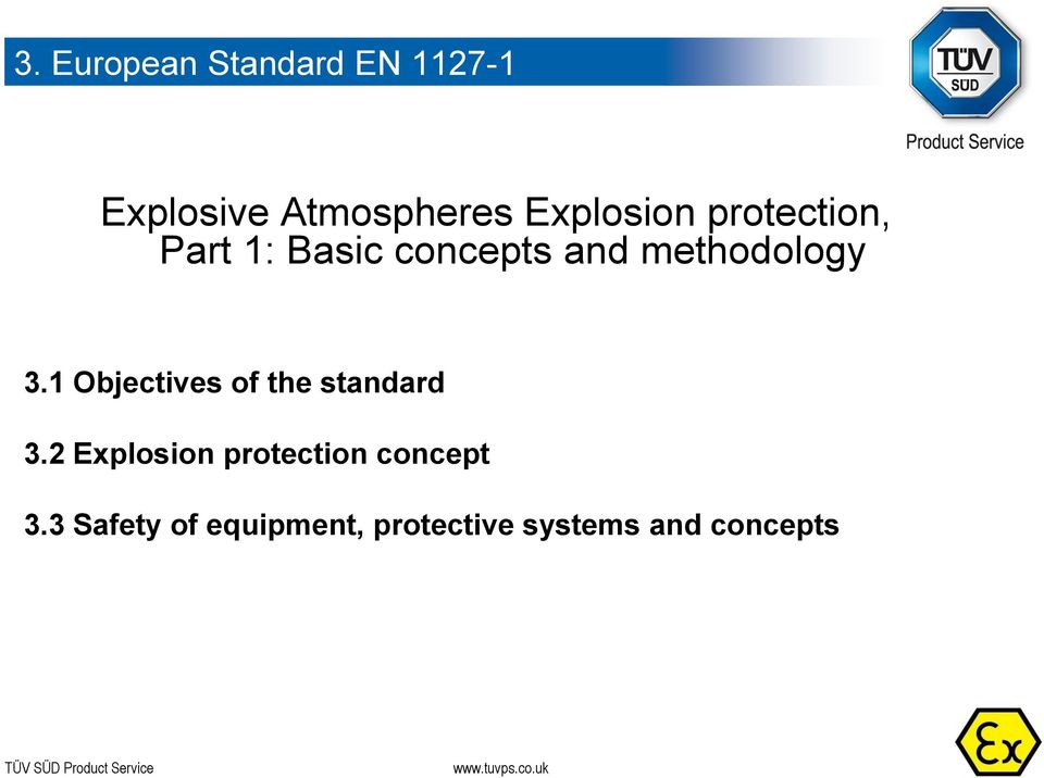 methodology 3.1 Objectives of the standard 3.