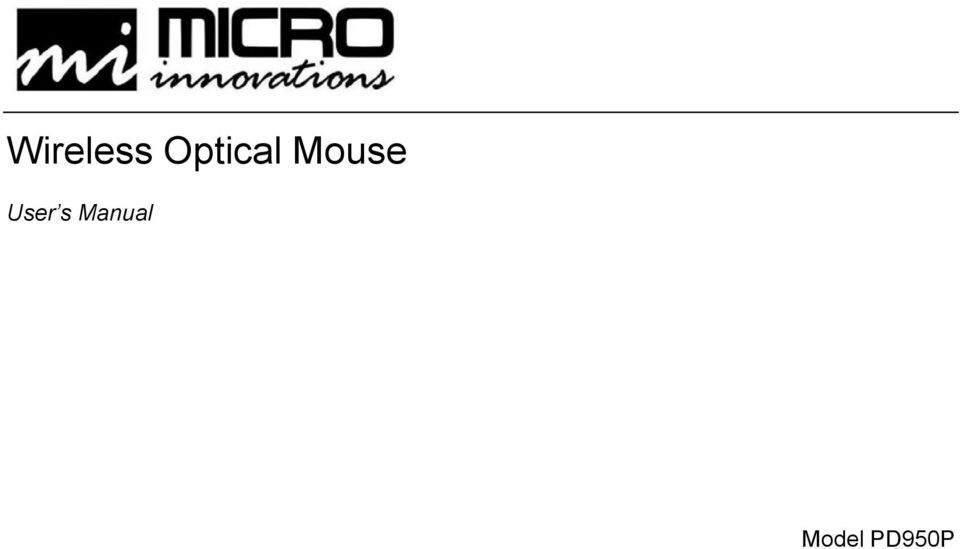 Mouse User s
