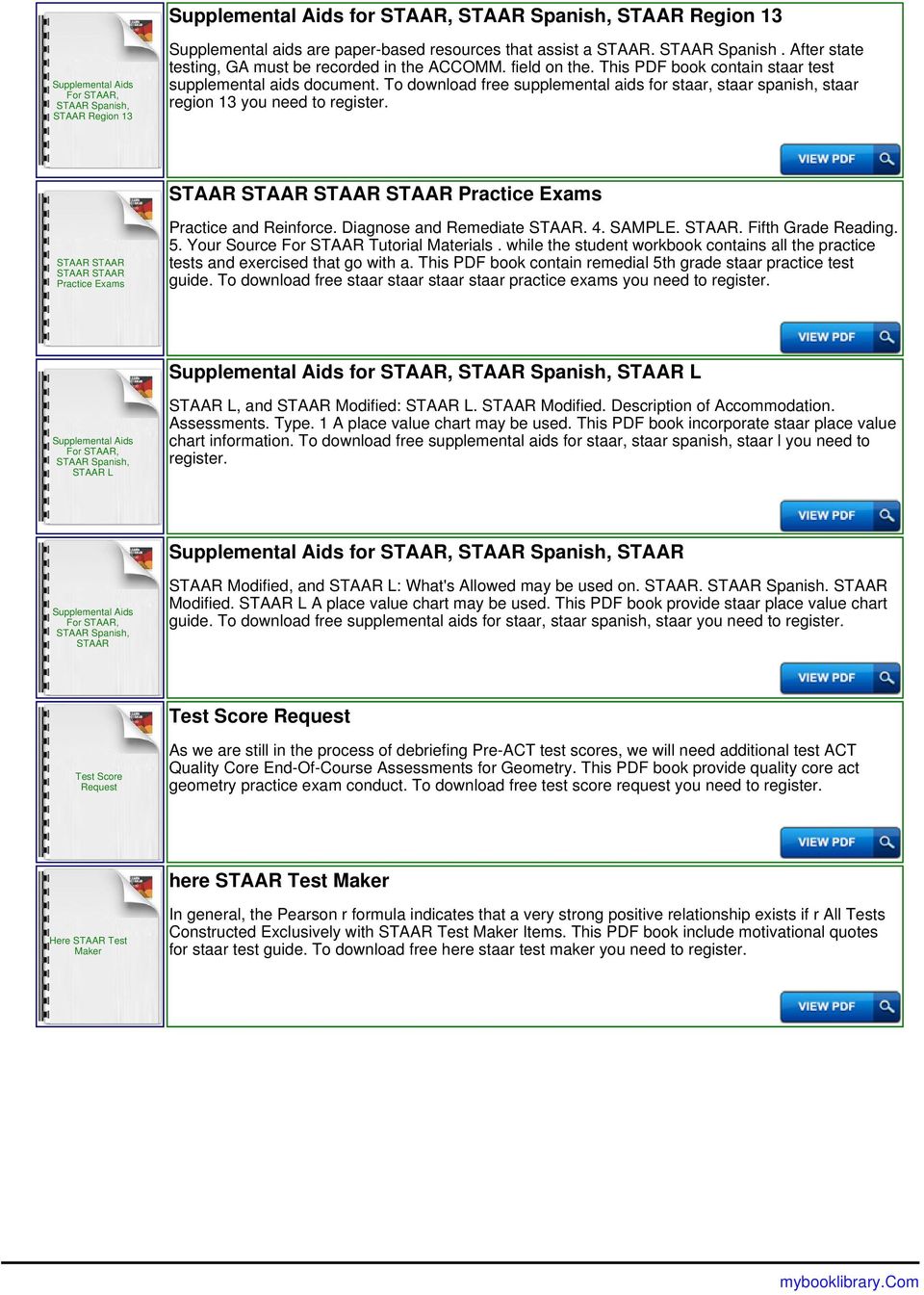 To download free supplemental aids for staar, staar spanish, staar region 13 STAAR STAAR STAAR STAAR Practice Exams STAAR STAAR STAAR STAAR Practice Exams Practice and Reinforce.