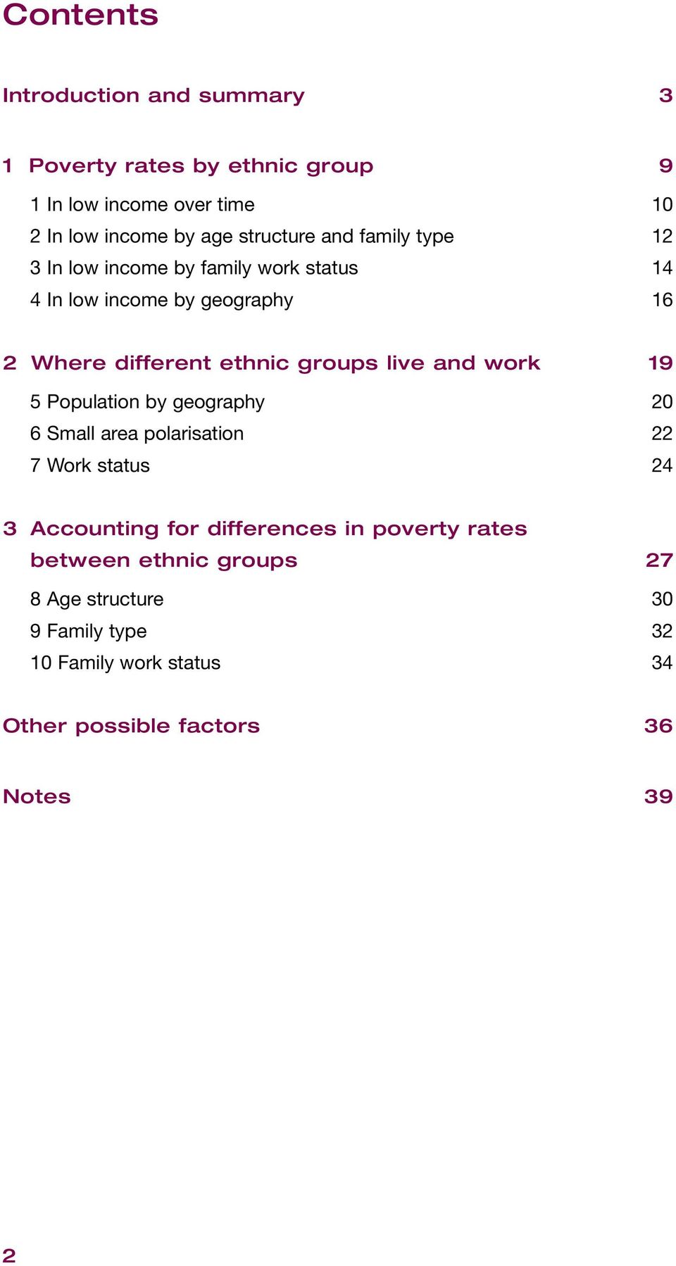 ethnic groups live and work 19 5 Population by geography 6 Small area polarisation 22 7 Work status 24 3 Accounting for