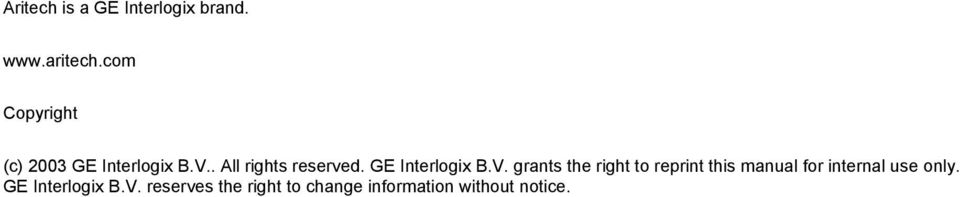 GE Interlogix B.V.