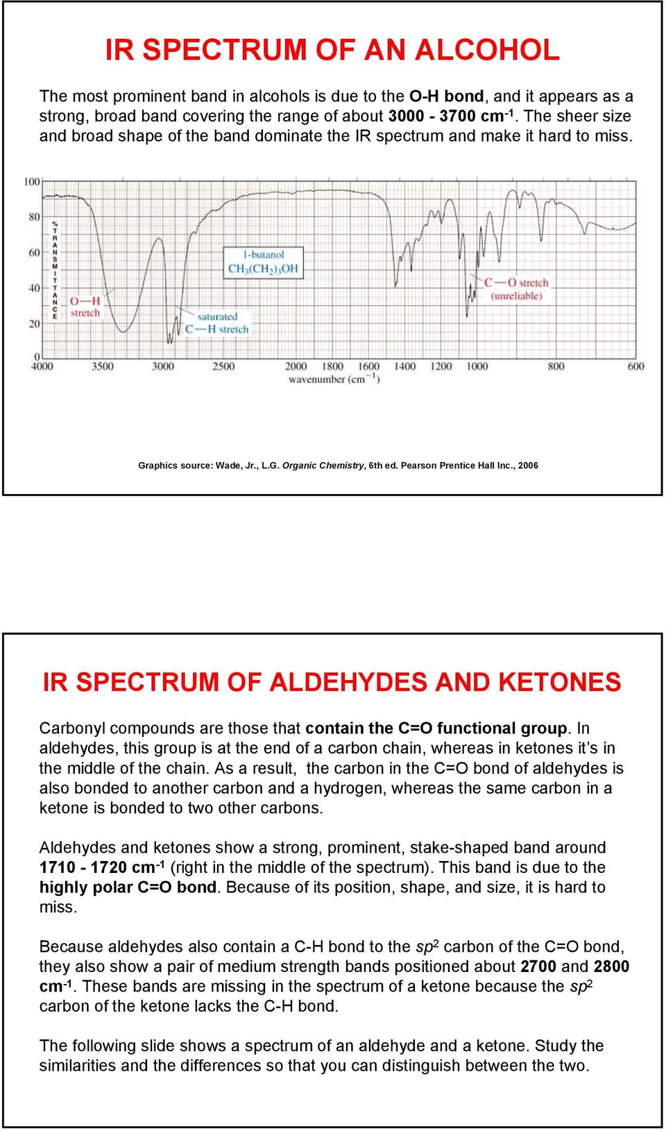 In aldehydes, this group is at the end of a carbon chain, whereas in ketones it s in the middle of the chain.