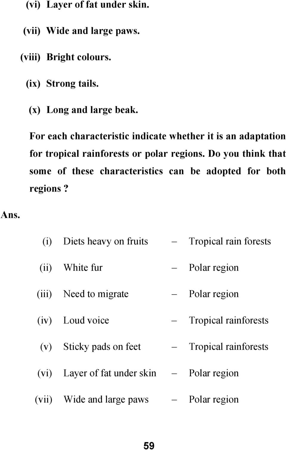 Do you think that some of these characteristics can be adopted for both regions? Ans.