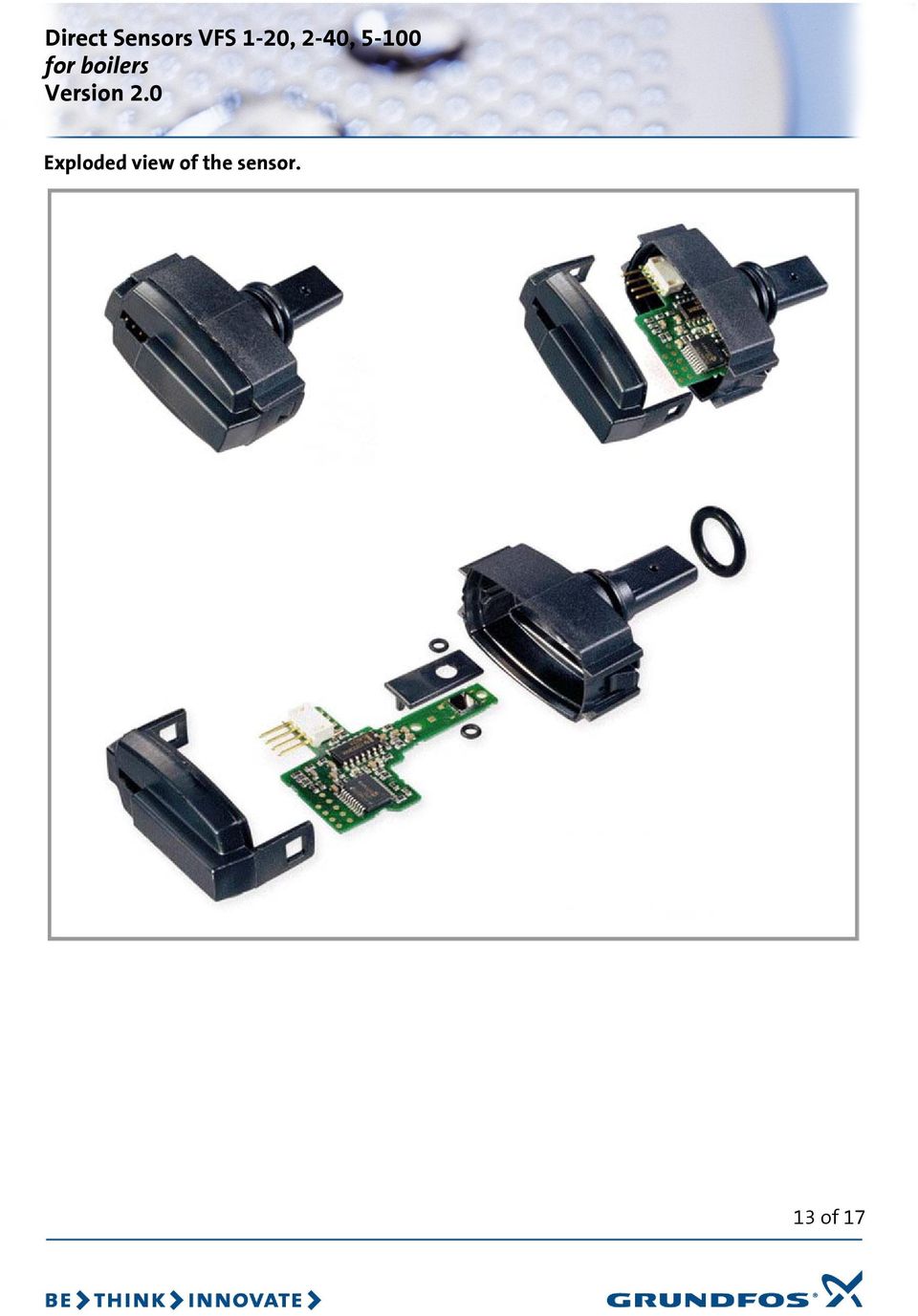 Grundfos Direct Sensors™ VFS 2-40 Replacement Flow Sensing Element 96579954