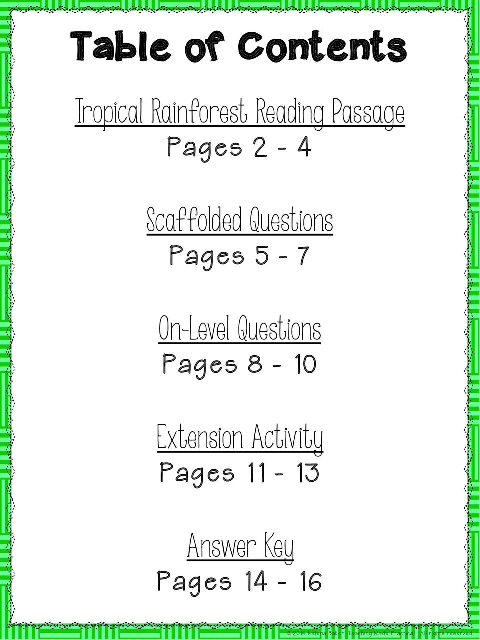 Questions Pages 5-7 On-Level Questions Pages