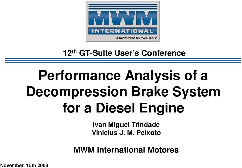 Diesel Engine Ivan Mi