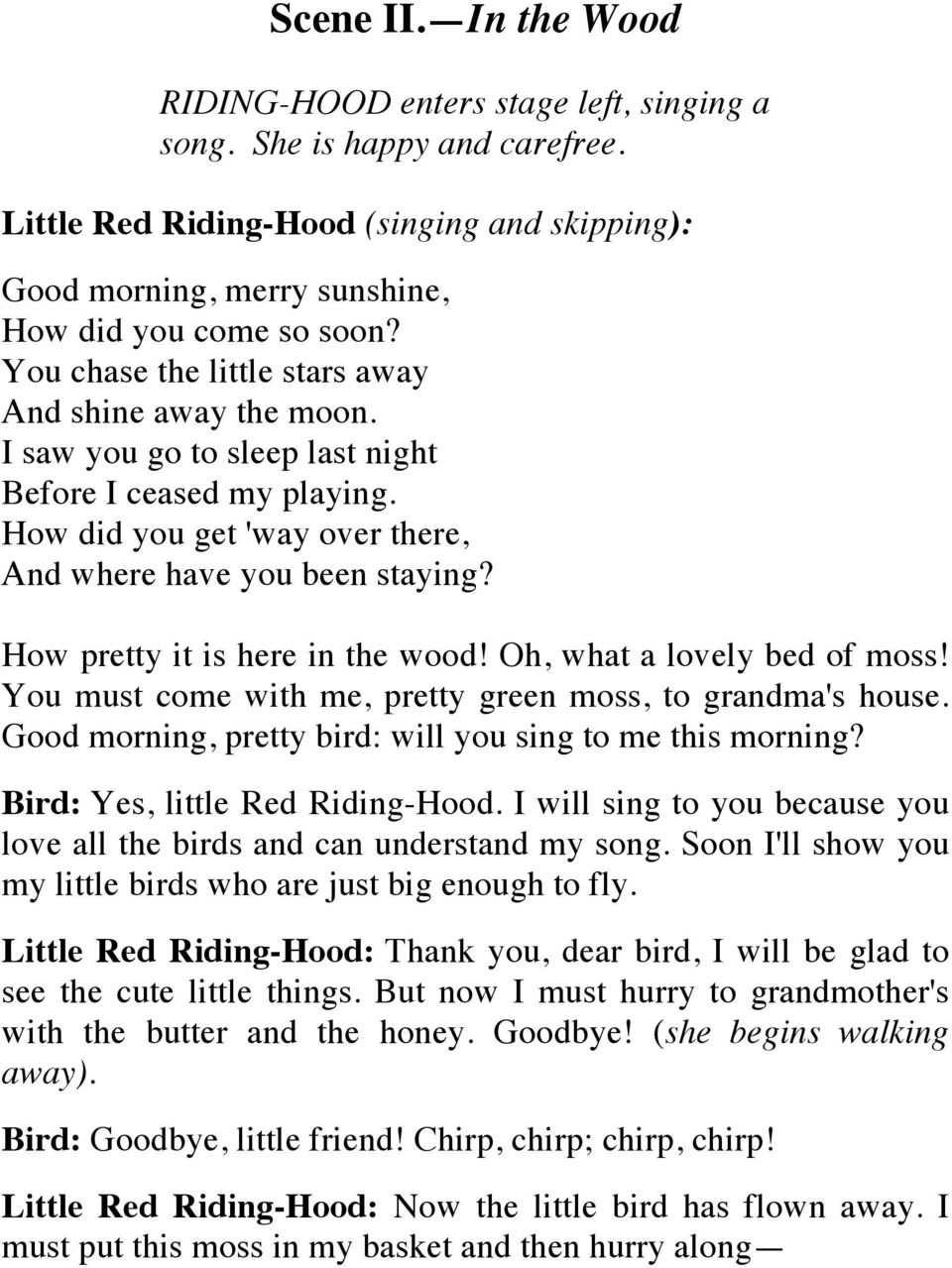 Little Red Riding Hood Pdf Free Download