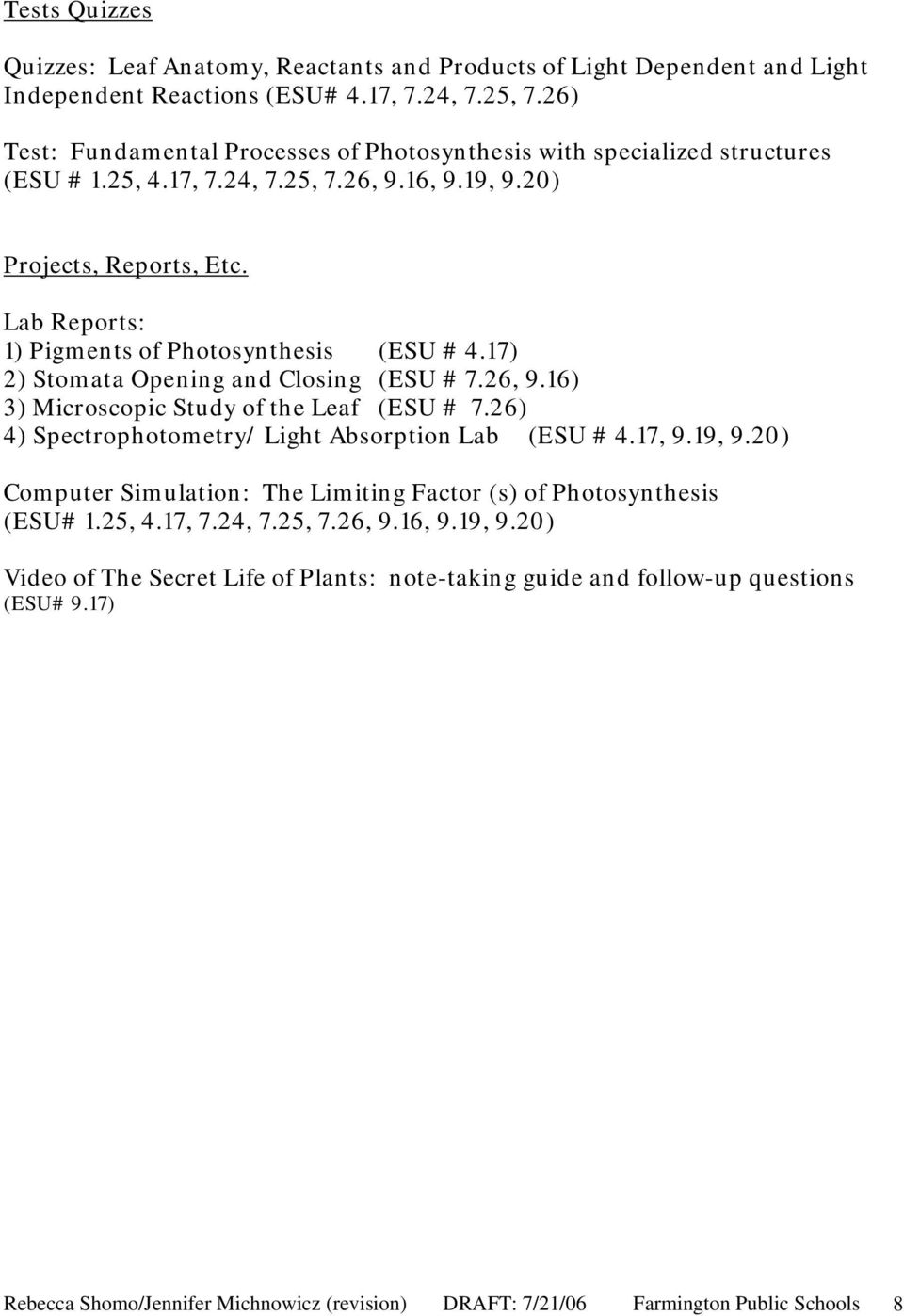 plant pigments and photosynthesis lab report