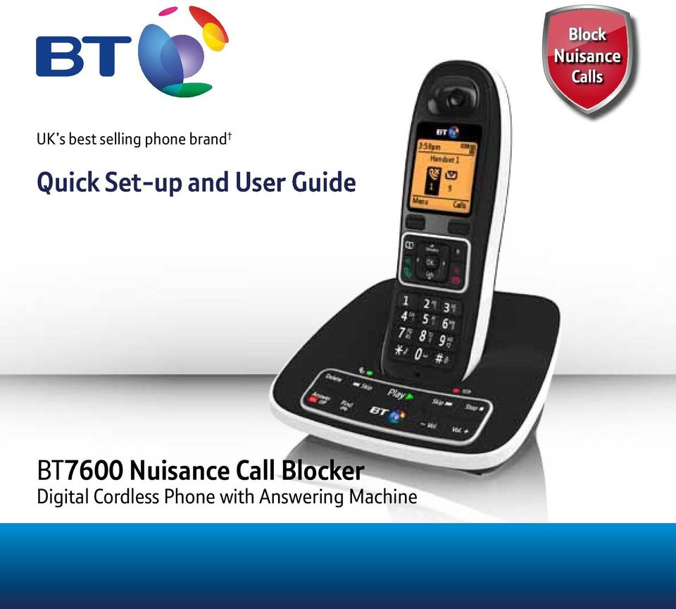 BT7600 Nuisance Call Blocker