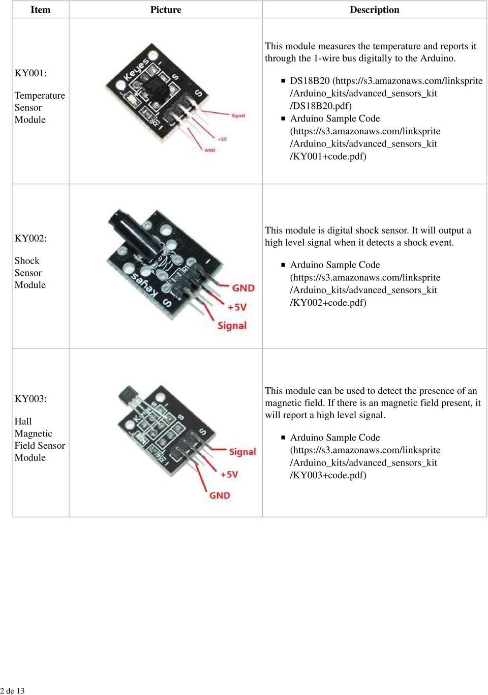 Keyes IR Detector Module KY-022 TSOP1838 37.9kHz Infrared Arduino Flux Workshop