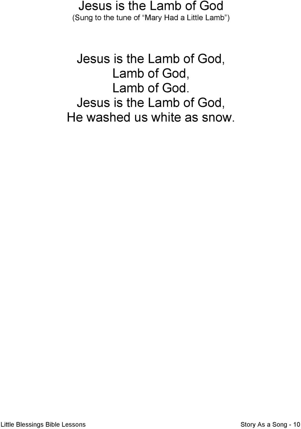 Lamb of God.