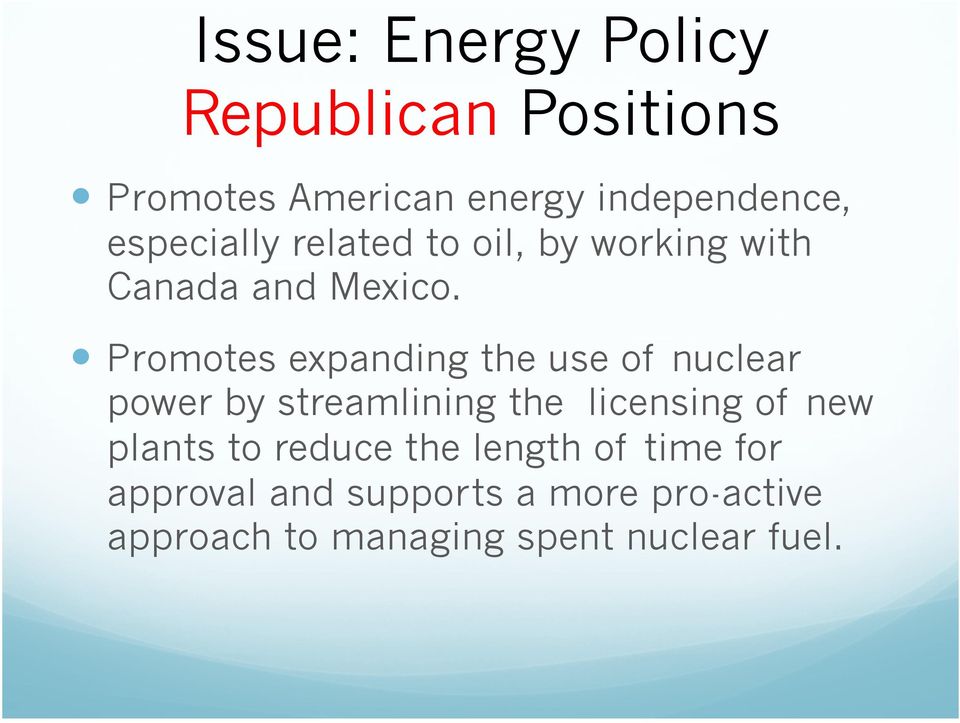 Promotes expanding the use of nuclear power by streamlining the licensing of new