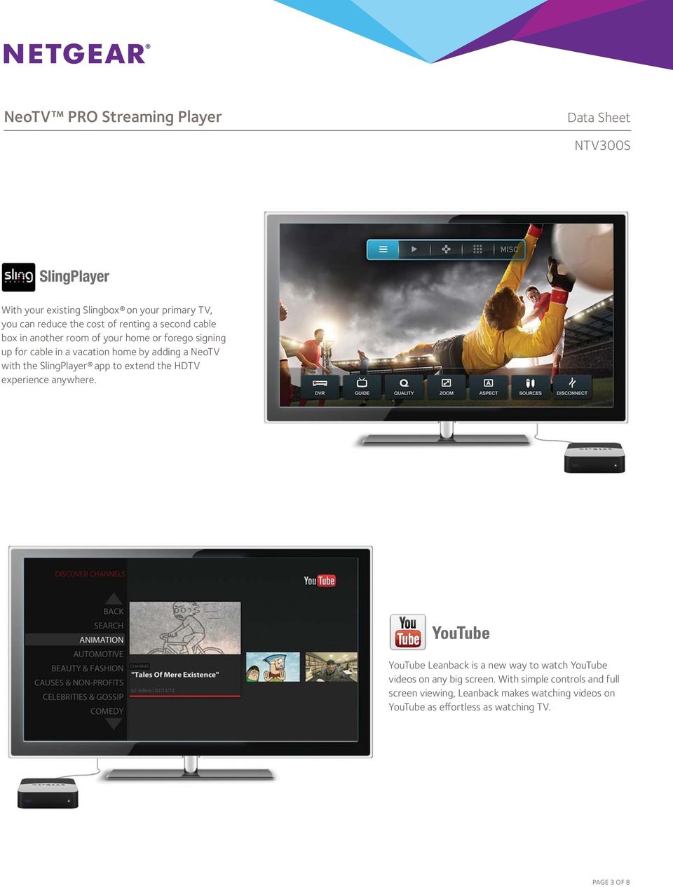 to extend the HDTV experience anywhere. YouTube Leanback is a new way to watch YouTube videos on any big screen.