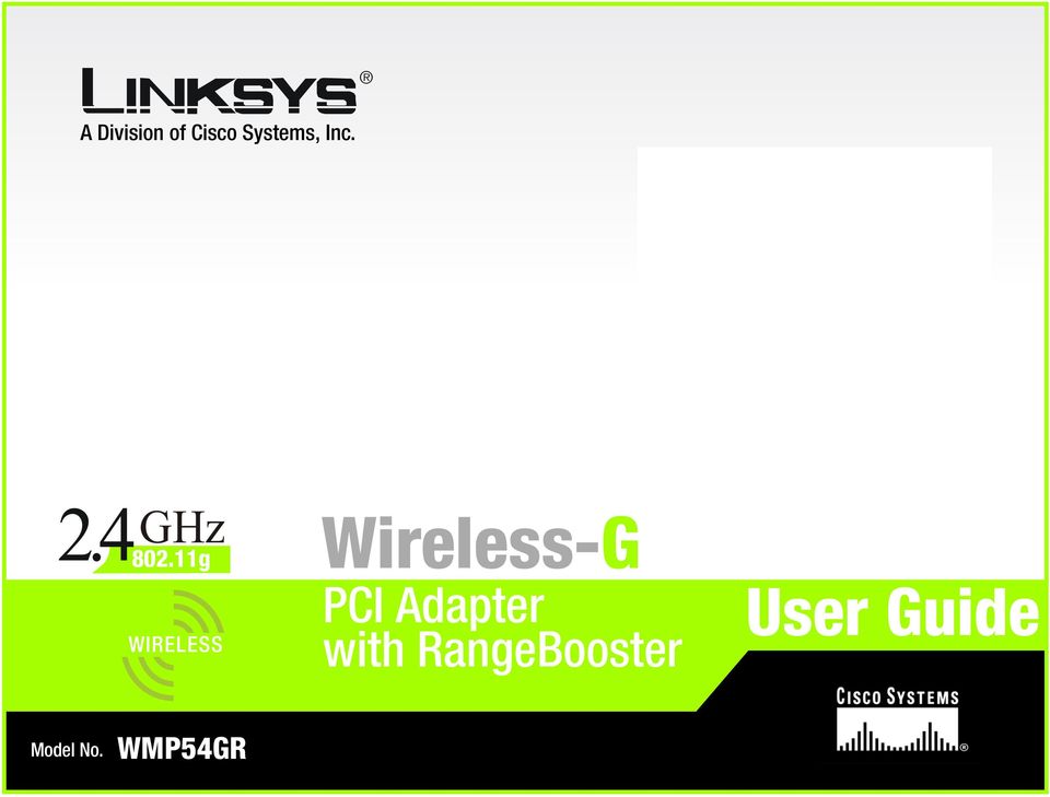 11g WIRELESS Wireless-G PCI