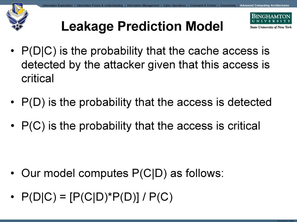 probability that the access is detected P(C) is the probability that the