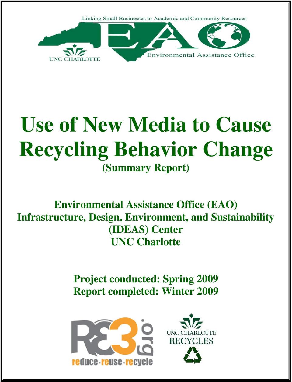 Design, Environment, and Sustainability (IDEAS) Center UNC
