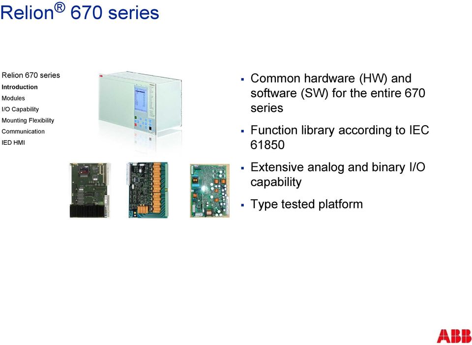 library according to IEC 61850 Extensive