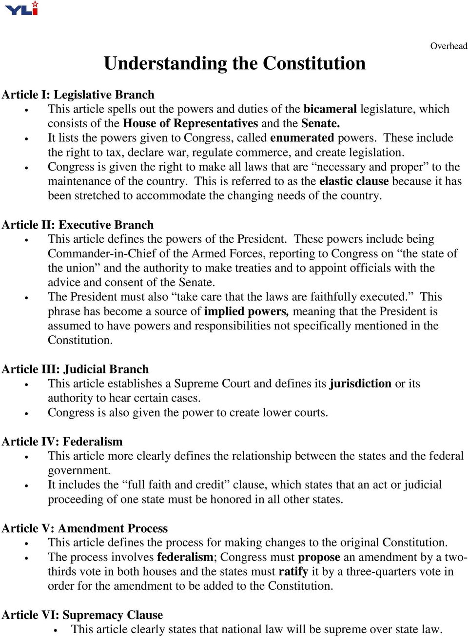 Four Key Constitutional Principles - PDF Free Download In Constitutional Principles Worksheet Answers
