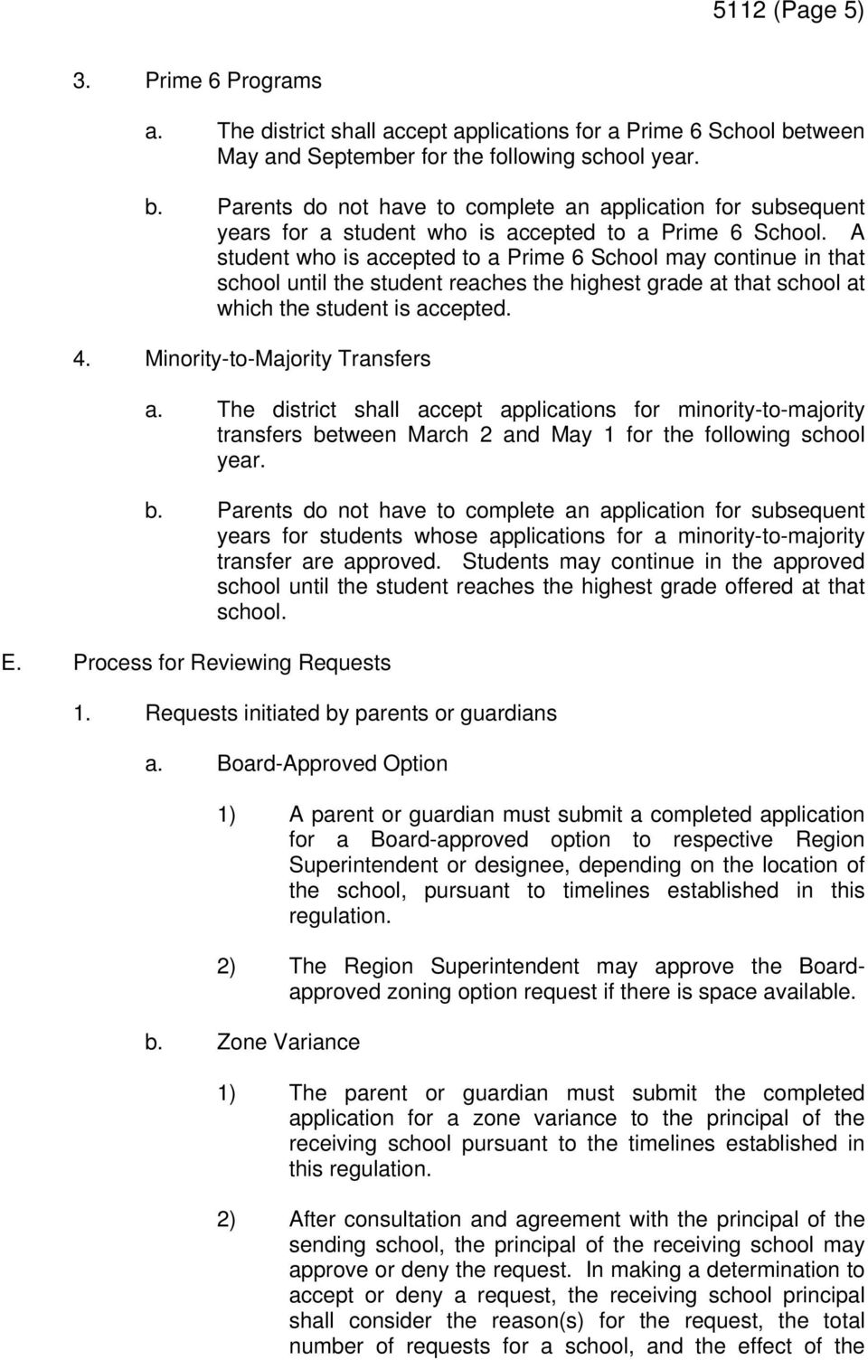 Clark County School District Regulation Zone Variance Board Approved Option Transfer And Magnet School Assignment Pdf Free Download