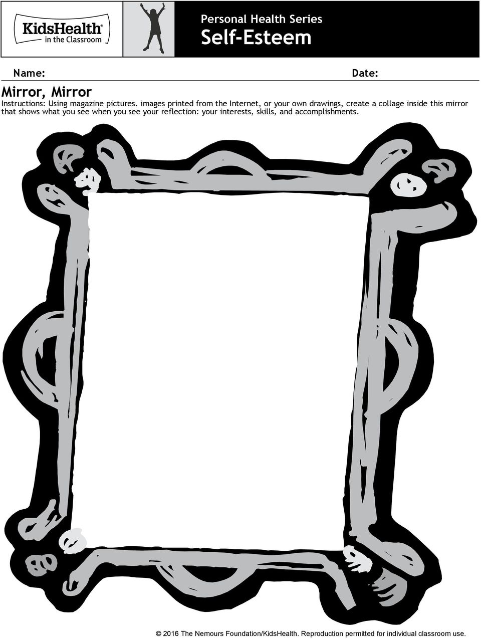 images printed from the Internet, or your own drawings, create a