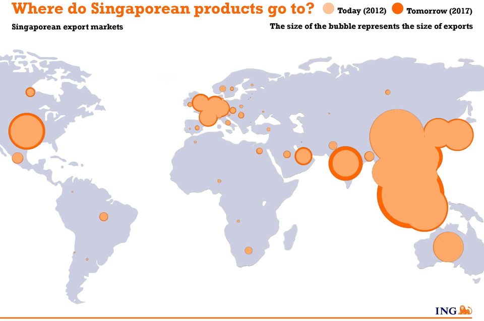 Singaporean export markets The size