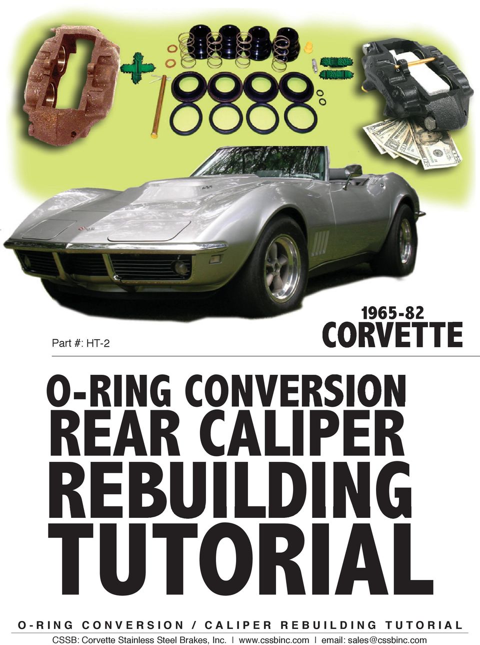 1965-82 Corvette Deluxe Rear Brake Caliper O-Ring Kit
