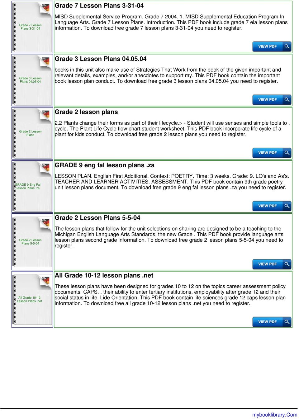 04 Grade 3 Lesson Plans 04.05.04 books in this unit also make use of Strategies That Work from the book of the given important and relevant details, examples, and/or anecdotes to support my.