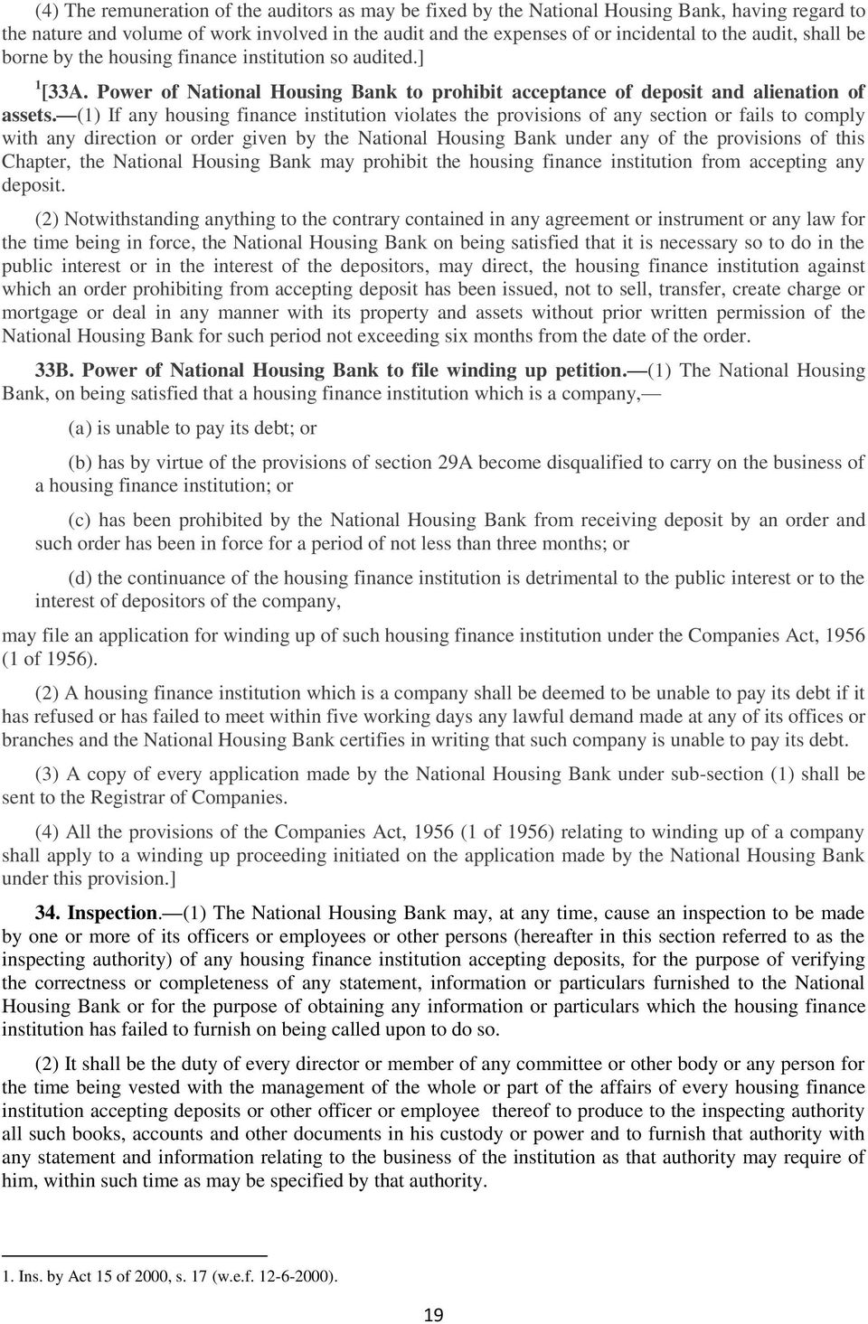 (1) If any housing finance institution violates the provisions of any section or fails to comply with any direction or order given by the National Housing Bank under any of the provisions of this