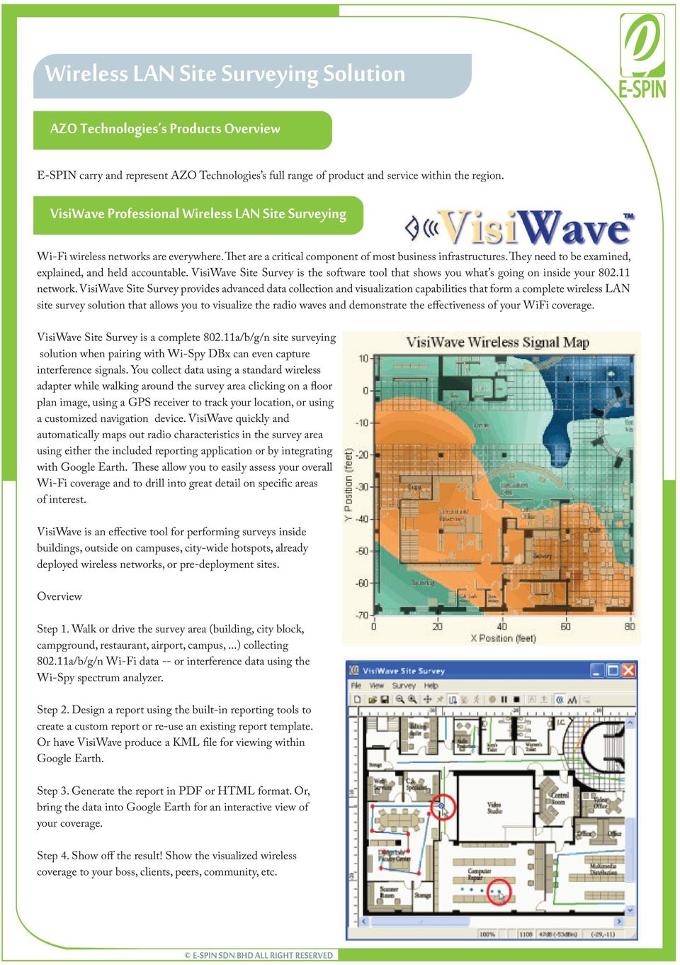 VisiWave Site Survey is the software tool that shows you what s going on inside your 802.11 network.