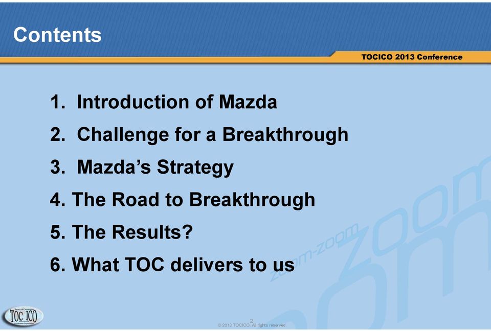 Mazda s Strategy 4.