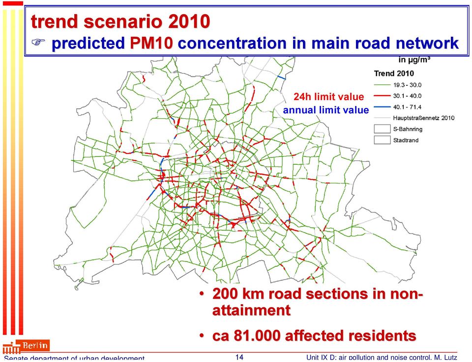main road network 24h limit value annual limit value 200
