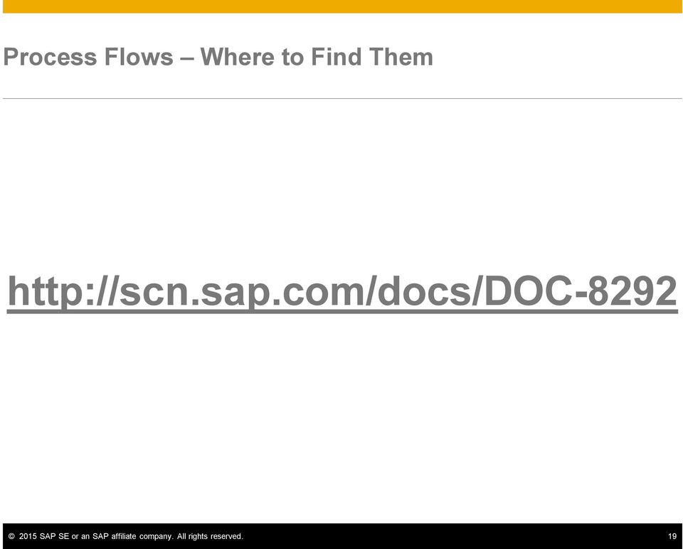 com/docs/doc-8292 2015 SAP SE or an