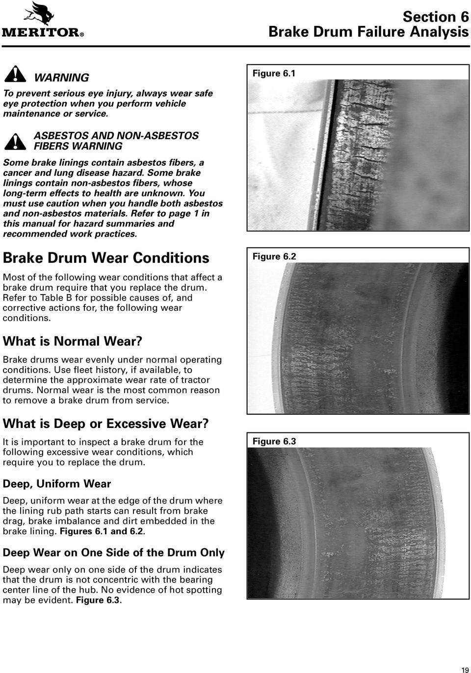 Some brake linings contain non-asbestos fibers, whose long-term effects to health are unknown. You must use caution when you handle both asbestos and non-asbestos materials.