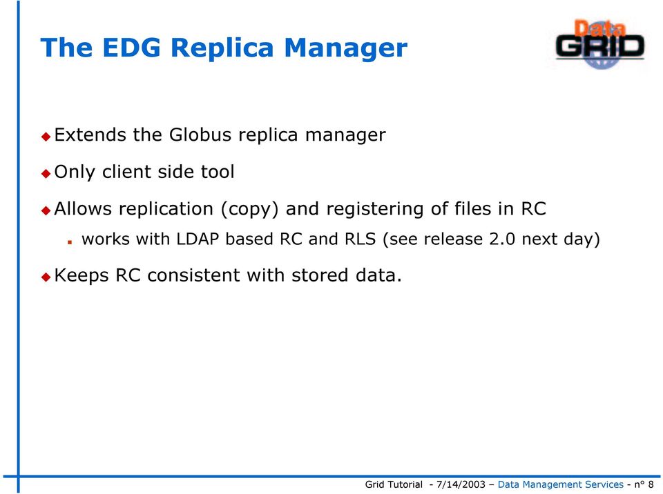 LDAP based RC and RLS (see release 2.