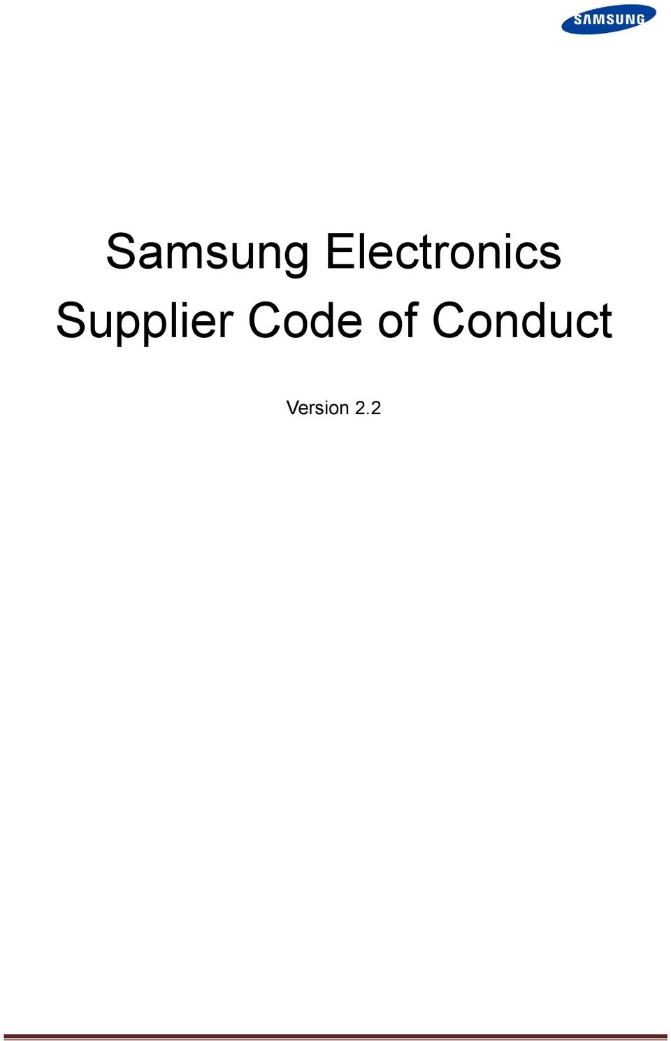 Supplier Code