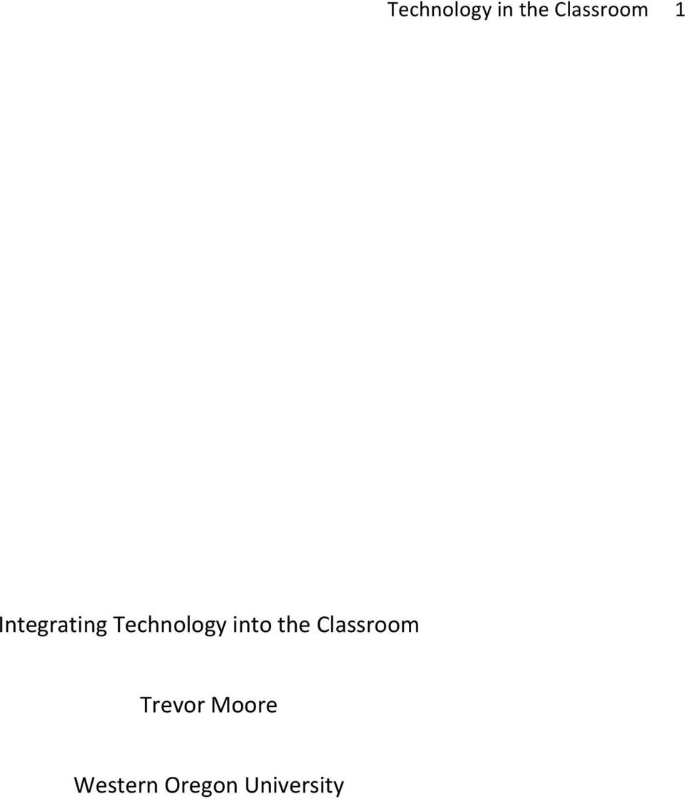 Classroom Trevor