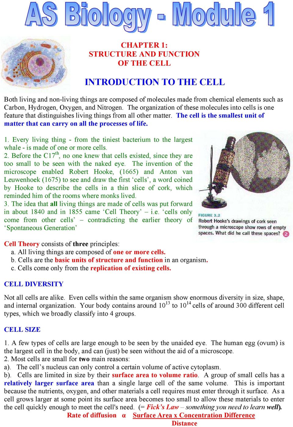 The cell is the smallest unit of matter that can carry on all the processes of life. 1. Every living thing - from the tiniest bacterium to the largest whale - is made of one or more cells. 2.