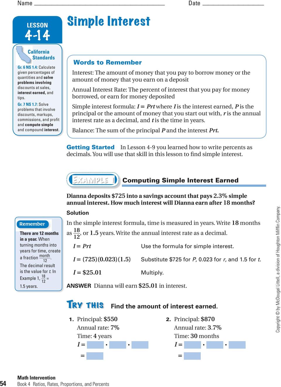 Lesson Plan Simple And Compound Interest Pdf Free Download