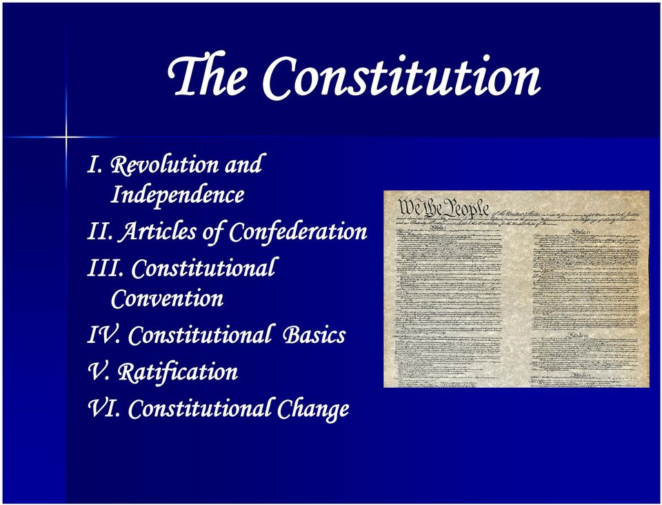 Articles of Confederation III.