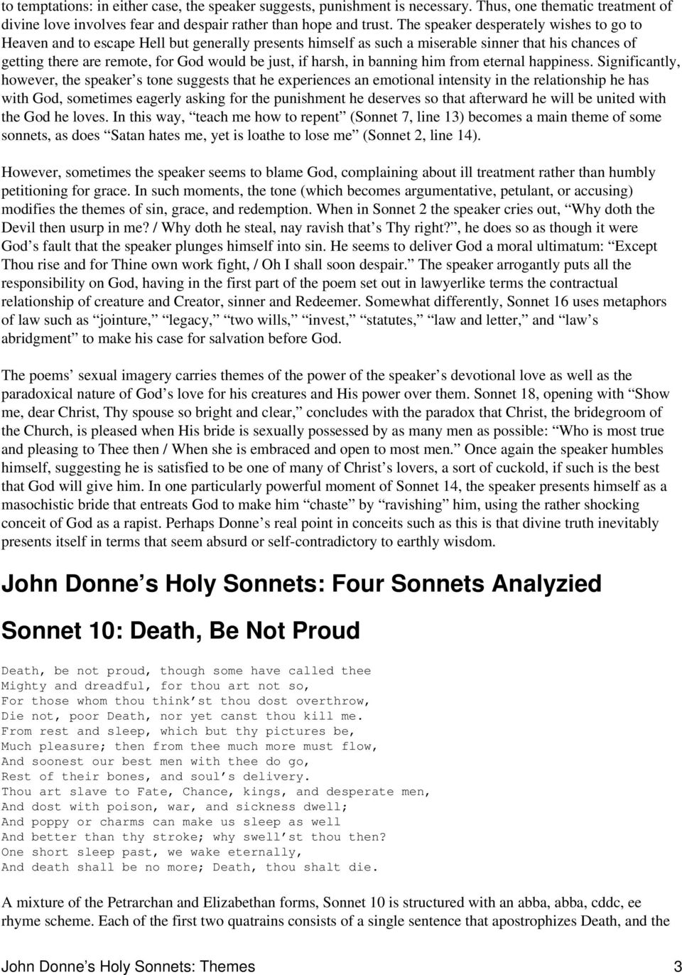 holy sonnet 10